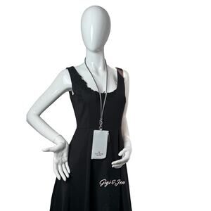 Kate Spade Staci Card Case Lanyard Stone path New